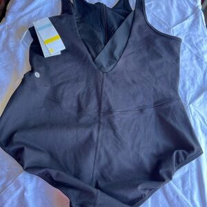 Zella Black V-Neck Bodysuit